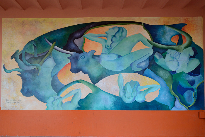 Mural del porxo A: Pasifae